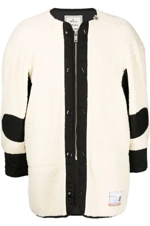 Maison Mihara Yasuhiro Logo-patch fleece jacket
