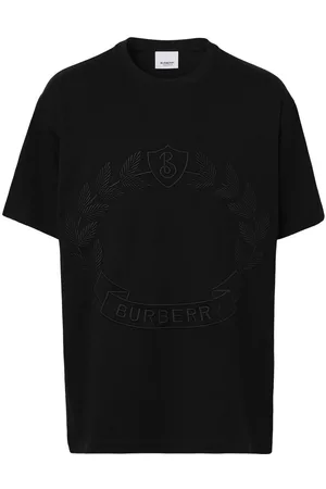 Burberry Homem T-shirts & Manga Curta - Oak Leaf-embroidery T-shirt