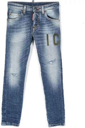 Dsquared2 Icon-print slim-cut jeans