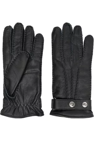 corneliani Cashmere lined leather gloves