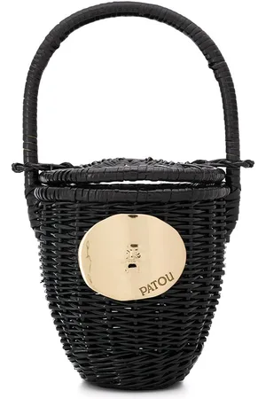 Patou Wicker bucket bag