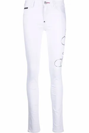 Philipp Plein Signature embellished skinny jeans