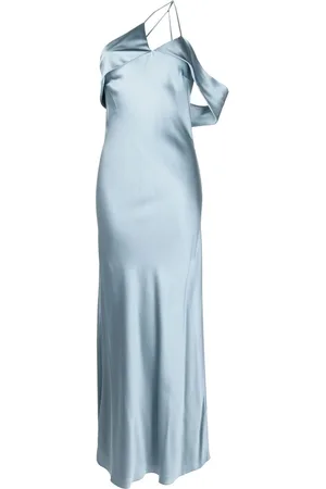 Michelle Mason Bias-cut one-shoulder gown