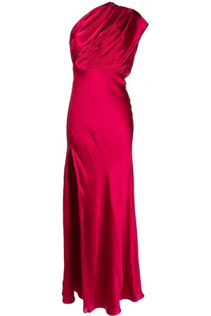 Michelle Mason Asymmetric open-back gown