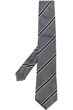 Brunello Cucinelli Homem Laços de Colarinho - Stripe-print satin tie