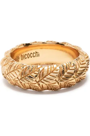 EMANUELE BICOCCHI Leaves engraved ring