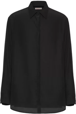 VALENTINO Long-sleeved silk shirt