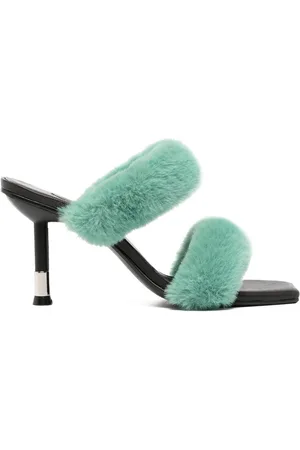 SENSO Quisha faux-shearling 90mm sandals