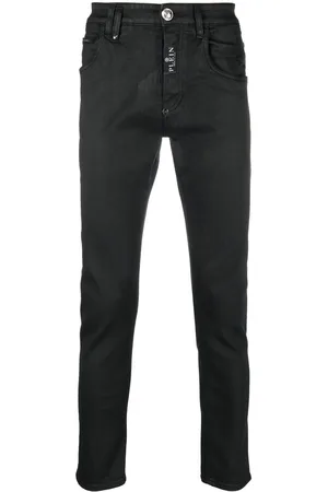 Philipp Plein Skull-patch skinny-cut jeans
