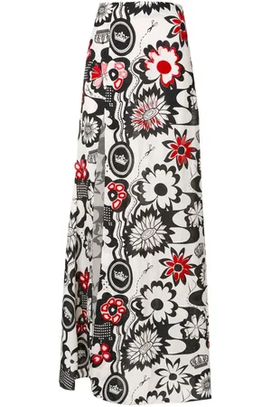 AMIR SLAMA Floral-print wide-leg trousers