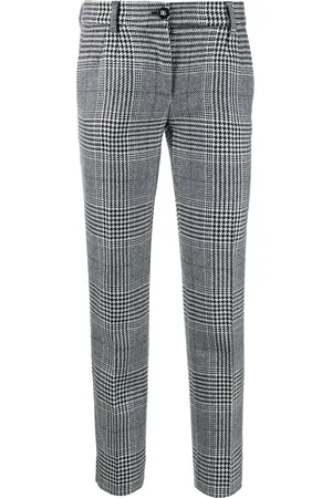 Dolce & Gabbana Virgin wool tartan trousers