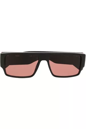 HUGO BOSS Rectangle-frame oversized sunglasses