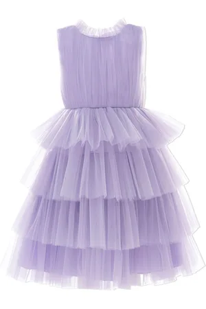 Tulleen Farvue tiered tulle dress