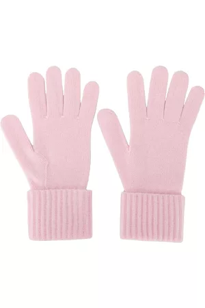 N.PEAL Mulher Luvas - Ribbed cashmere gloves