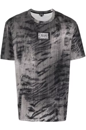 Roberto Cavalli Homem T-shirts & Manga Curta - Abstract-print short-sleeve T-shirt