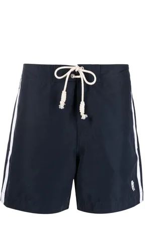 Palm Angels Logo-embroidered swimming shorts