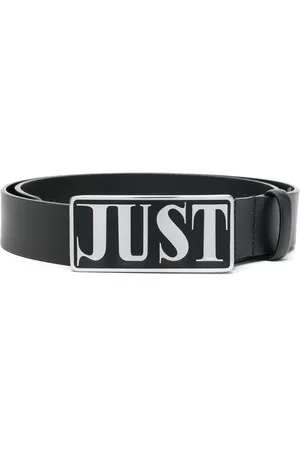 Roberto Cavalli Homem Cintos - Logo-buckle leather belt