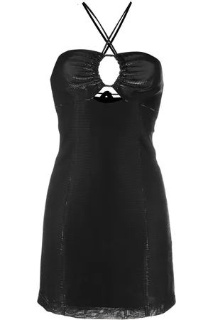 Raquette Mulher Vestidos com Decote Halter - Cut-out halter-neck mini dress