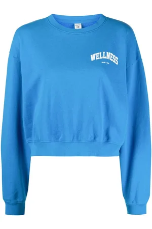 Sporty & Rich Graphic-print cropped sweatshirt