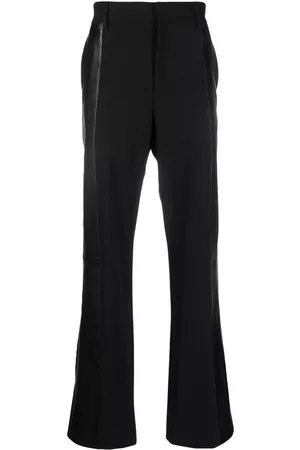 AMBUSH Leather-embellished tailored trousers