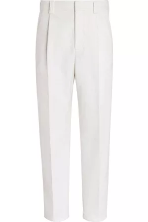 Z Zegna Pleat-detail tapered jeans