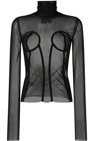 Natasha Zinko High neck mesh top