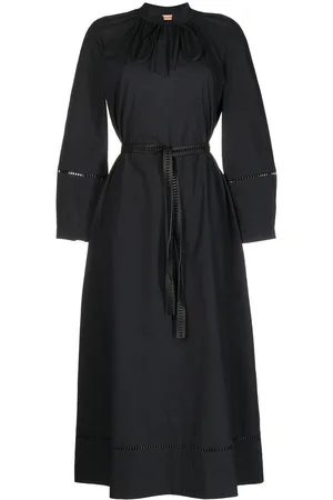 YVES SALOMON Belted midi shirt dress