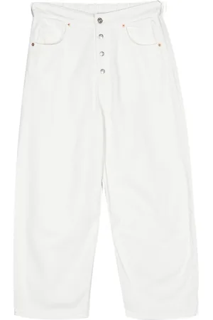 Maison Margiela Exposed-buttons straight leg jeans