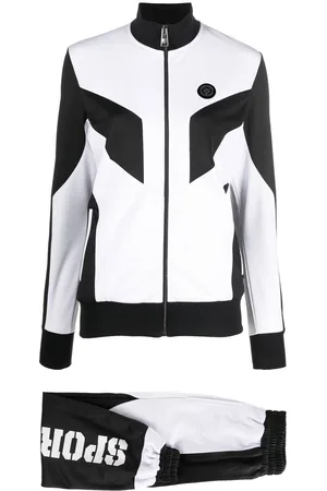 Philipp Plein Colour-block panelled tracksuit set