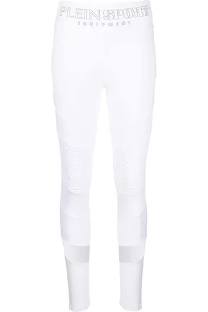 Philipp Plein Mulher Leggings desportivas & Treggings - Statement cotton-blend leggings