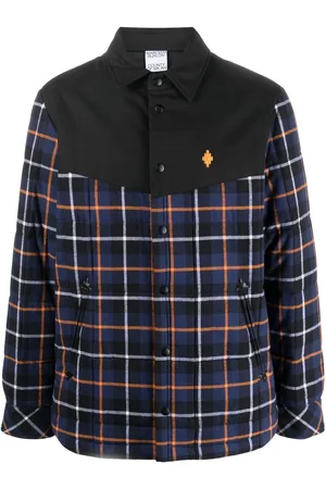 MARCELO BURLON Checked long-sleeve jacket