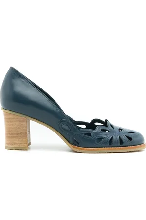 Sarah Chofakian Belle Epoque 65mm cut-out pumps