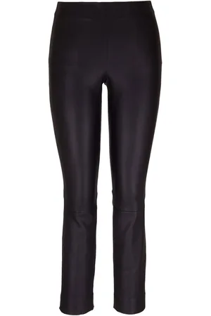 Vince Leather slim-cut trousers
