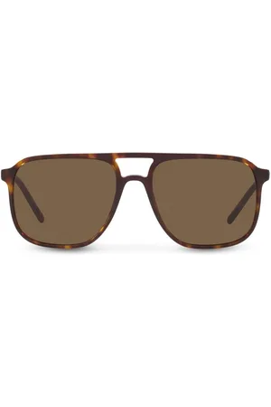 Dolce & Gabbana Logo-print oversized sunglasses