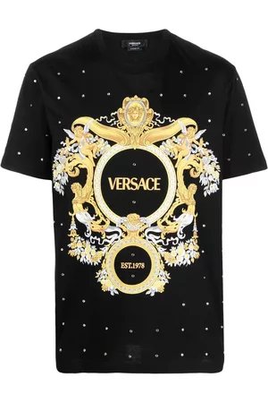VERSACE Homem T-shirts & Manga Curta - Medusa crystal-embellished T-shirt