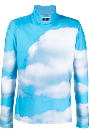 VTMNTS Cloud-print high-neck top