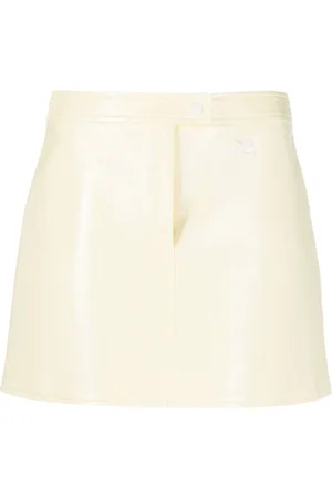 Courrèges Reedition vinyl mini skirt