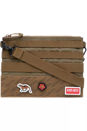 Kenzo Paris patch-detail messenger bag
