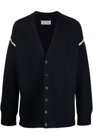 Maison Margiela Elbow-patch V-neck cardigan