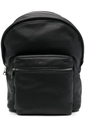 Ermenegildo Zegna Logo-plaque leather backpack