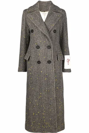 Golden Goose Berhen long herringbone coat
