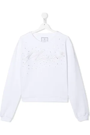 Philipp Plein TEEN logo-embroidered sweatshirt