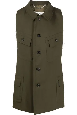 Maison Margiela Spliced sleeveless jacket