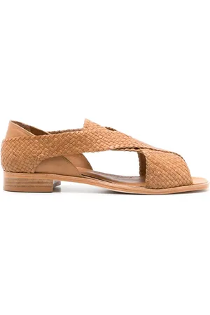 Sarah Chofakian Cross-strap flat sandals