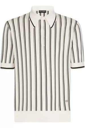 Dolce & Gabbana Homem Formal - DG patch striped polo shirt