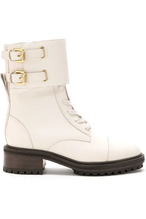Sarah Chofakian Leather Sarah combat boots