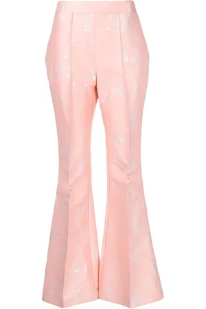 Macgraw Stereotype jacquard flared trousers