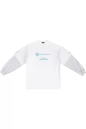 Balenciaga Homem T-shirts & Manga Curta - WFD double-sleeves T-Shirt