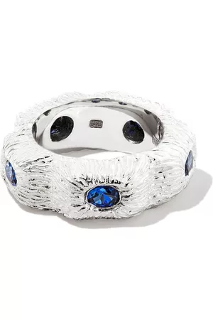 Bleue Burnham Homem Anéis - Rasied Dome sapphire ring