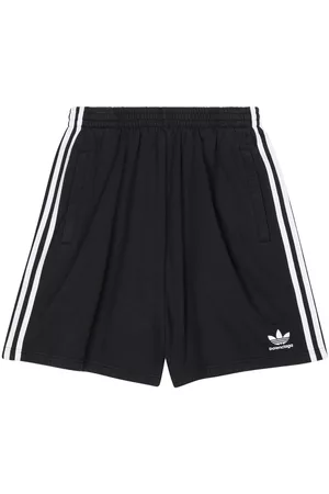 Balenciaga X adidas side-stripe track shorts